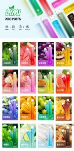 LIMI發光拋棄式電子煙7000口PUFFS、新品上市16種口味：圖片 2