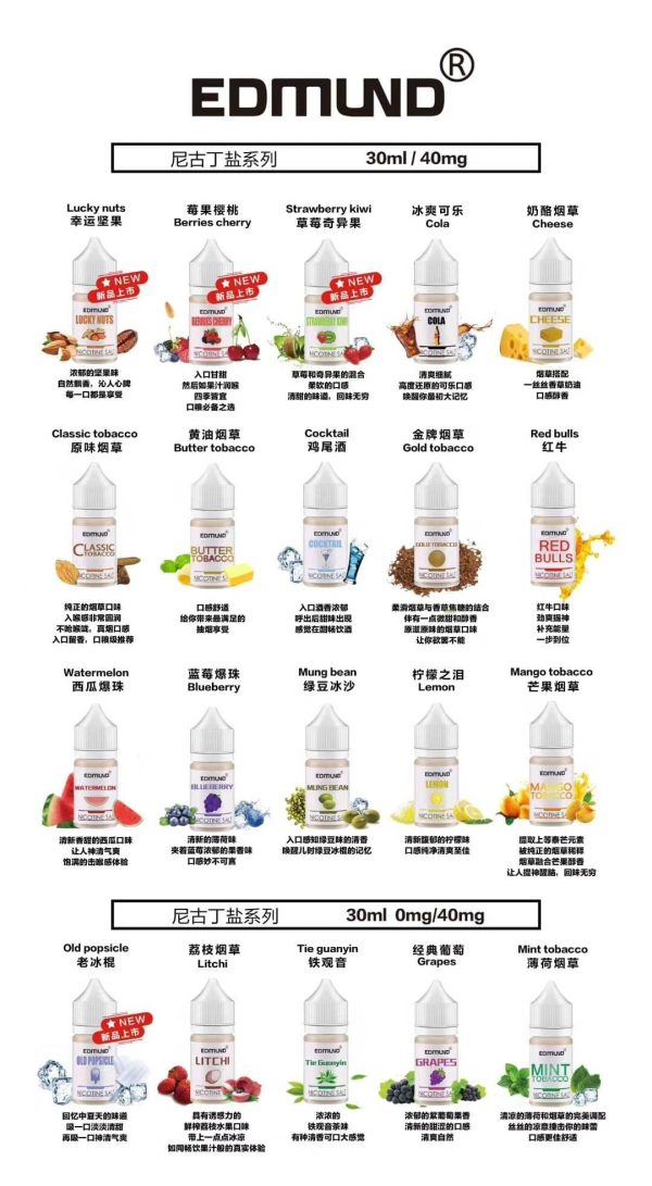 EDMOUND 歐姆菸油/小煙機菸油/30ml，：圖片 2