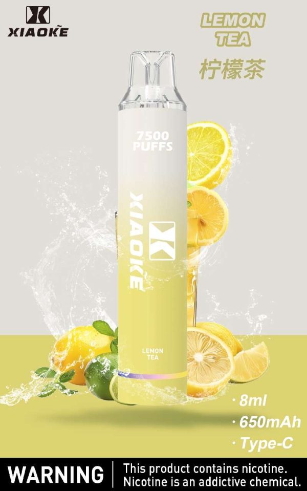Xiaoke枭客7500口一次性抛弃式電子煙、新款上市25种口味吸入时亮彩色跑马灯：圖片 11