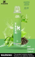 Xiaoke枭客7500口一次性抛弃式電子煙、新款上市25种口味吸入时亮彩色跑马灯：圖片 17