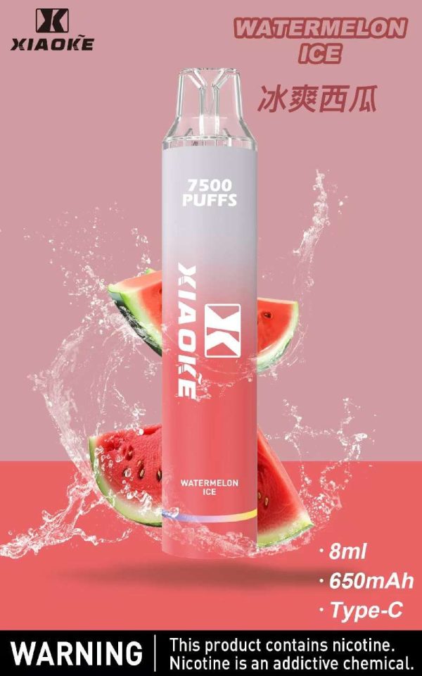 Xiaoke枭客7500口一次性抛弃式電子煙、新款上市25种口味吸入时亮彩色跑马灯：圖片 22