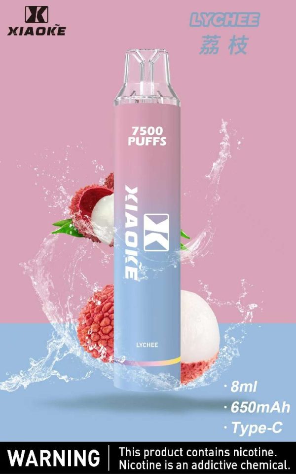 Xiaoke枭客7500口一次性抛弃式電子煙、新款上市25种口味吸入时亮彩色跑马灯：圖片 24
