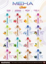 MEHA魅嗨8500口小白條一次性拋棄式＆新品上市震撼來襲、十六種口味選擇：圖片 2
