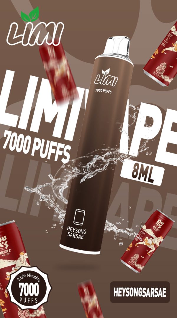 LIMI發光拋棄式電子煙7000口PUFFS、新品上市16種口味：圖片 8