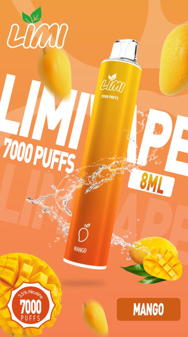 LIMI發光拋棄式電子煙7000口PUFFS、新品上市16種口味：圖片 9